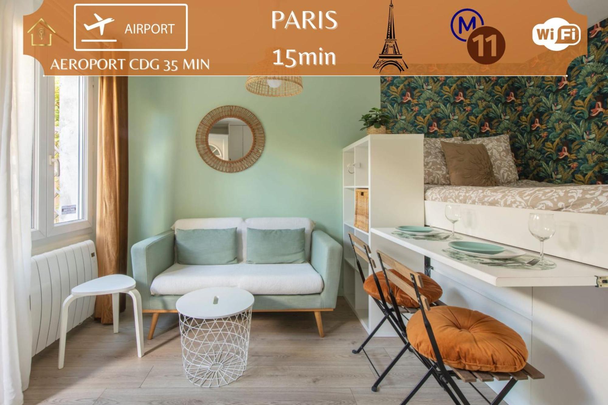 Benfleet 2 Cocooning Studio Proche Paris 로맹빌 외부 사진